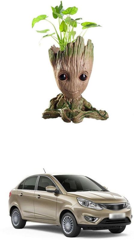 PRTEK Guardians of The Galaxy Baby Groot Multi Purpose Flower Pot/Pen Stand 231 Decorative Showpiece - 8 cm  (Plastic, Multicolor)