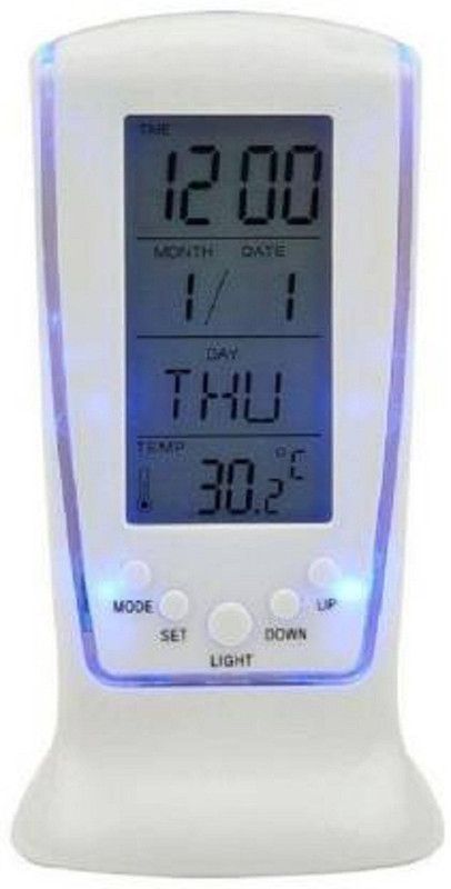 SKYCITY Digital White Clock