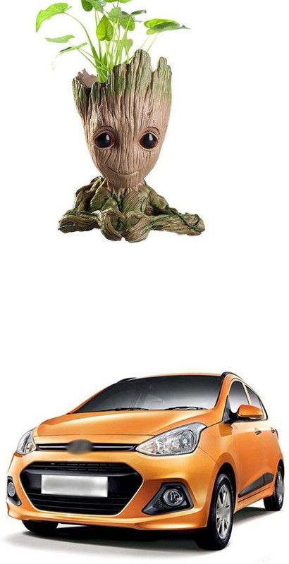 PRTEK Guardians of The Galaxy Baby Groot Multi Purpose Flower Pot/Pen Stand 81 Decorative Showpiece - 8 cm  (Plastic, Multicolor)