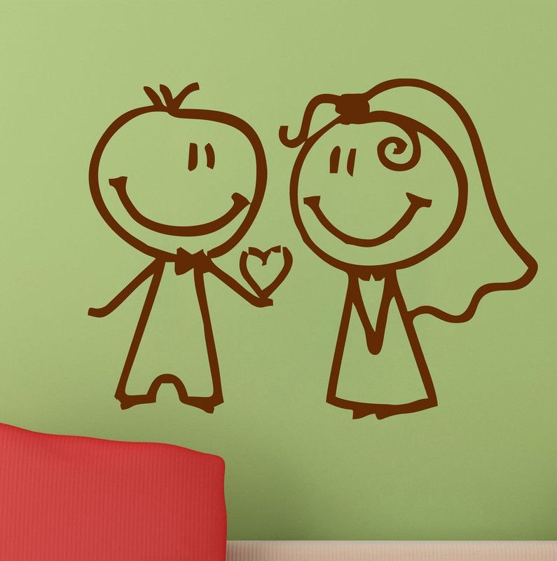 Decor Villa 66 cm Decor villa I love U Wall Decal & Sticker Self Adhesive Sticker  (Pack of 1)