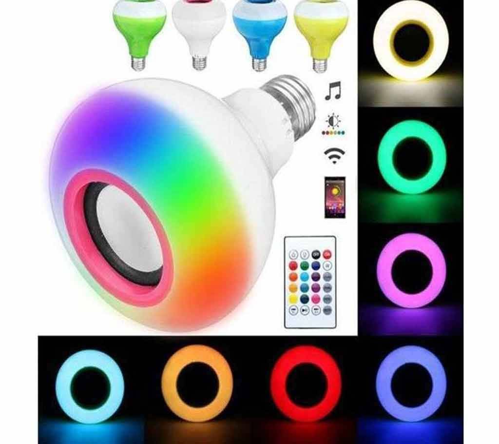 RGB Bluetooth Speakers Music Play LED Smart Light Bulb With Remote Control