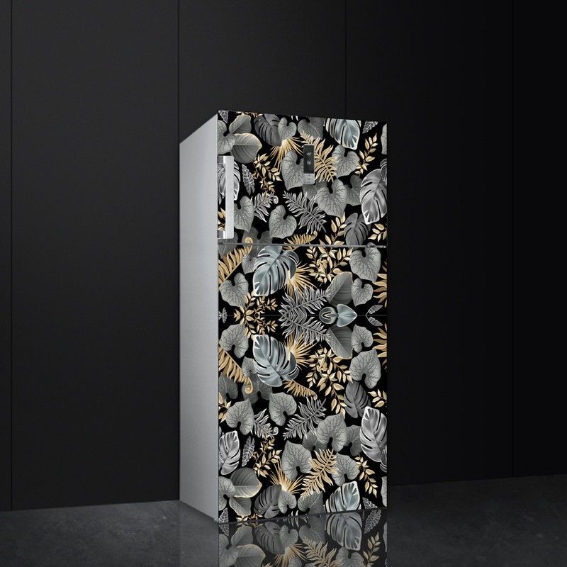 Shree Decor 60 cm Abstract Design Coloufull Flower Fridge Sticker Self Adhesive Sticker  (Pack of 1)