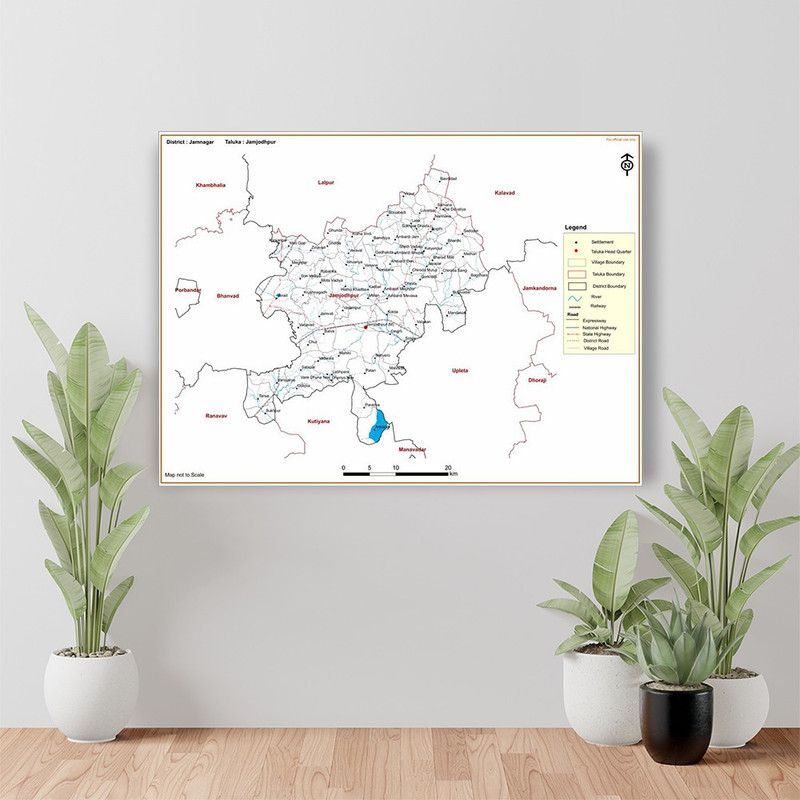 BRITISH TERMINAL 30 cm Jamnagar DISTRICT Jamjodhpur TALUKA Self Adhesive Sticker  (Pack of 1)