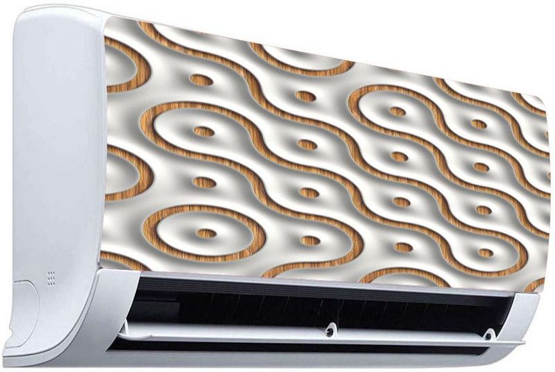 QTH 91 cm QTH PATTERNS DESIGN AC STICKER SUITABLE FOR ALL TYPE OF AC QTH-AC-6495 Self Adhesive Sticker  (Pack of 1)
