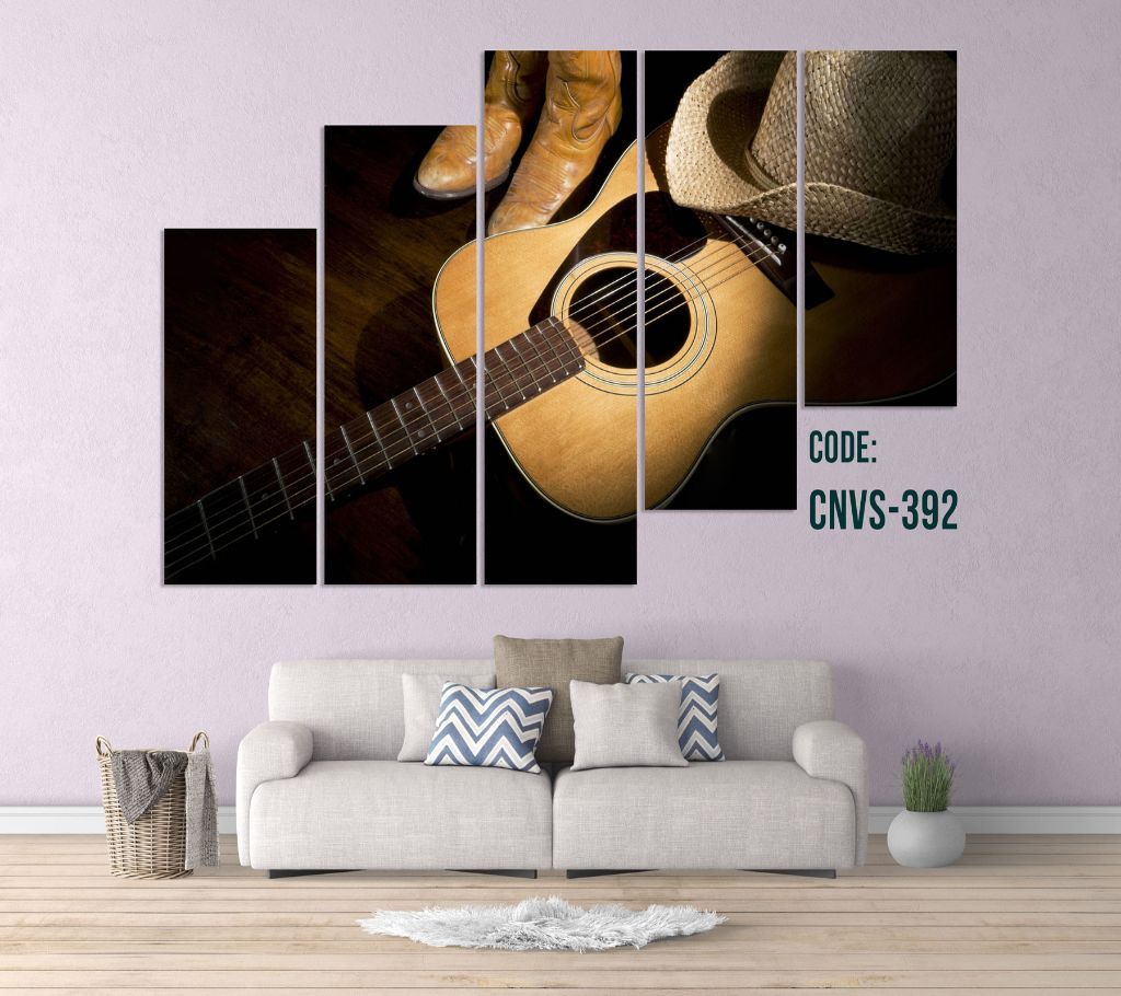 CNVS-392 Guiter Wall Canvas Art Prints 96 inch x 48 inch