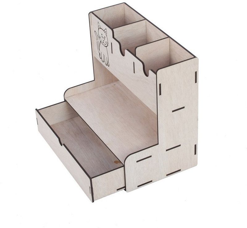 KISAN INDIA ENTERPRISE Rack Shelf for Home And Office Wooden Wall Shelf  (Number of Shelves - 5, White)
