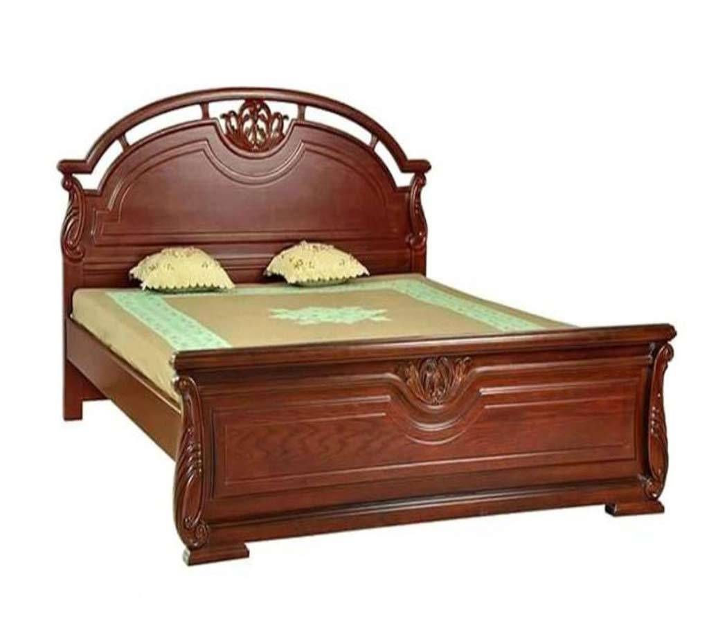 OAK+MEHOGANI WOODEN BED