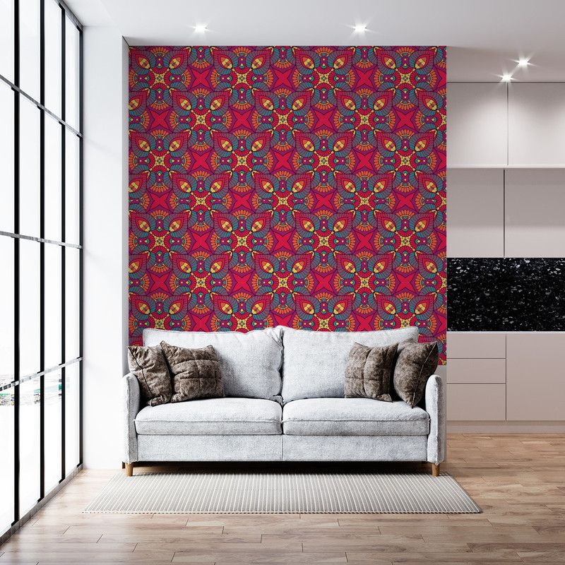 UK INTERIOR DESIGN Decorative Multicolor Wallpaper  (228 cm x 40 cm, Pack of 3)