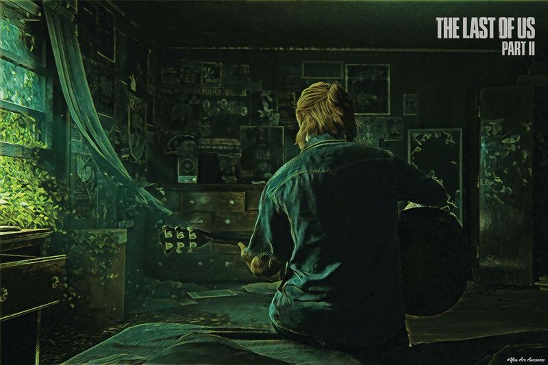 YAA - Last of Us Part 2 Art Effect Poster (18inchx12inch) Photographic Paper  (12.01 inch X 18.01 inch, Rolled)