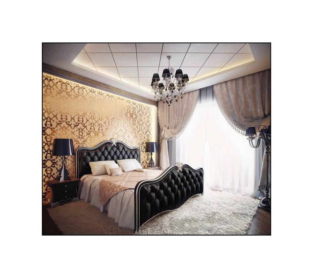 Mehgani Wooden Double-Size Bed