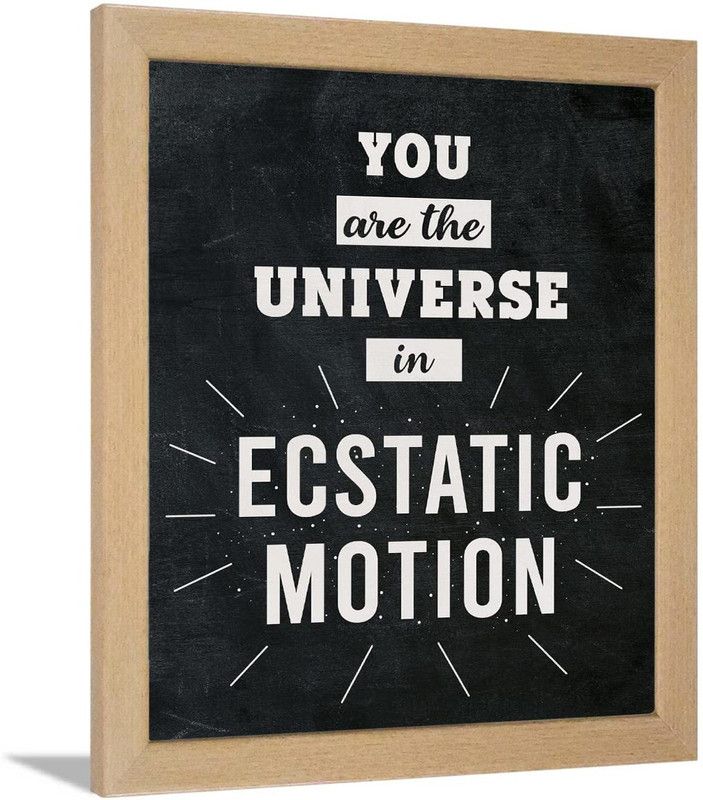 Motivational Quotes frames - Framed posters - Quotes frames for OFFICE, STUDENT, ENTREPRENEUR - Quotes wall frames - Posters with frame (You are the Universe - Bright) Paper Print  (13.5 inch X 10.5 inch)