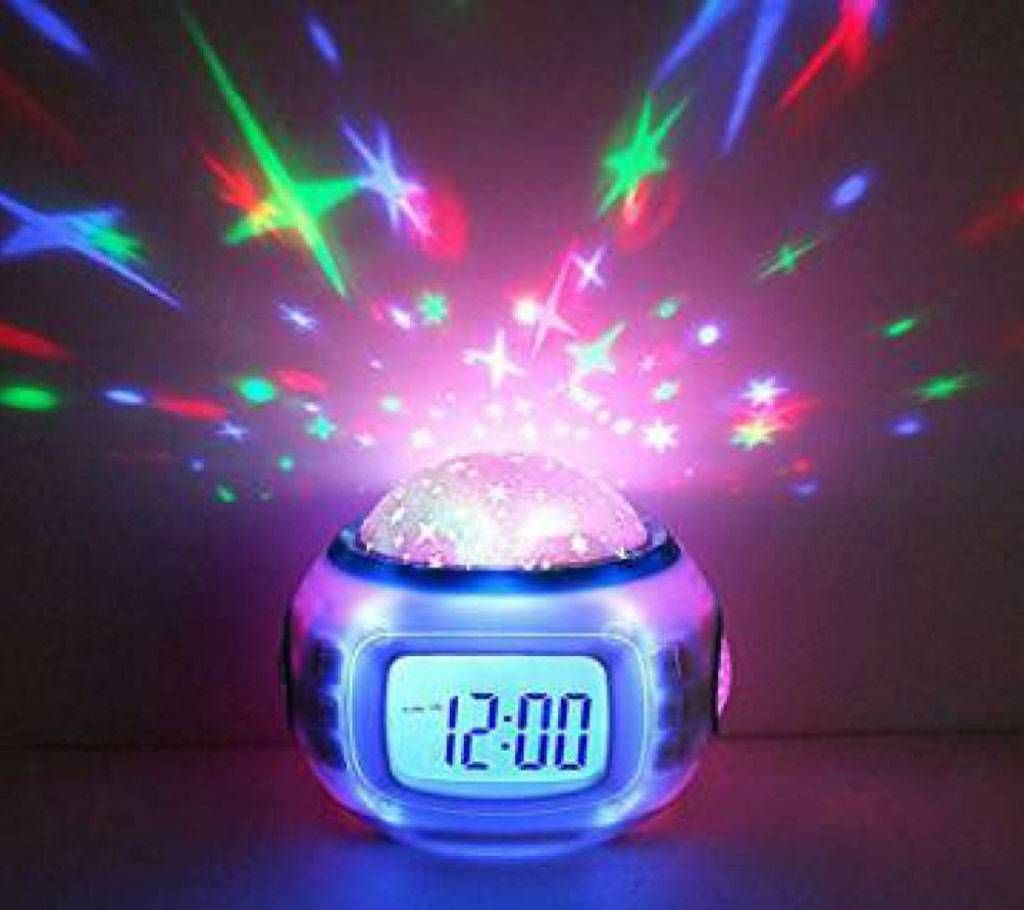 Stary sky calendar clock 