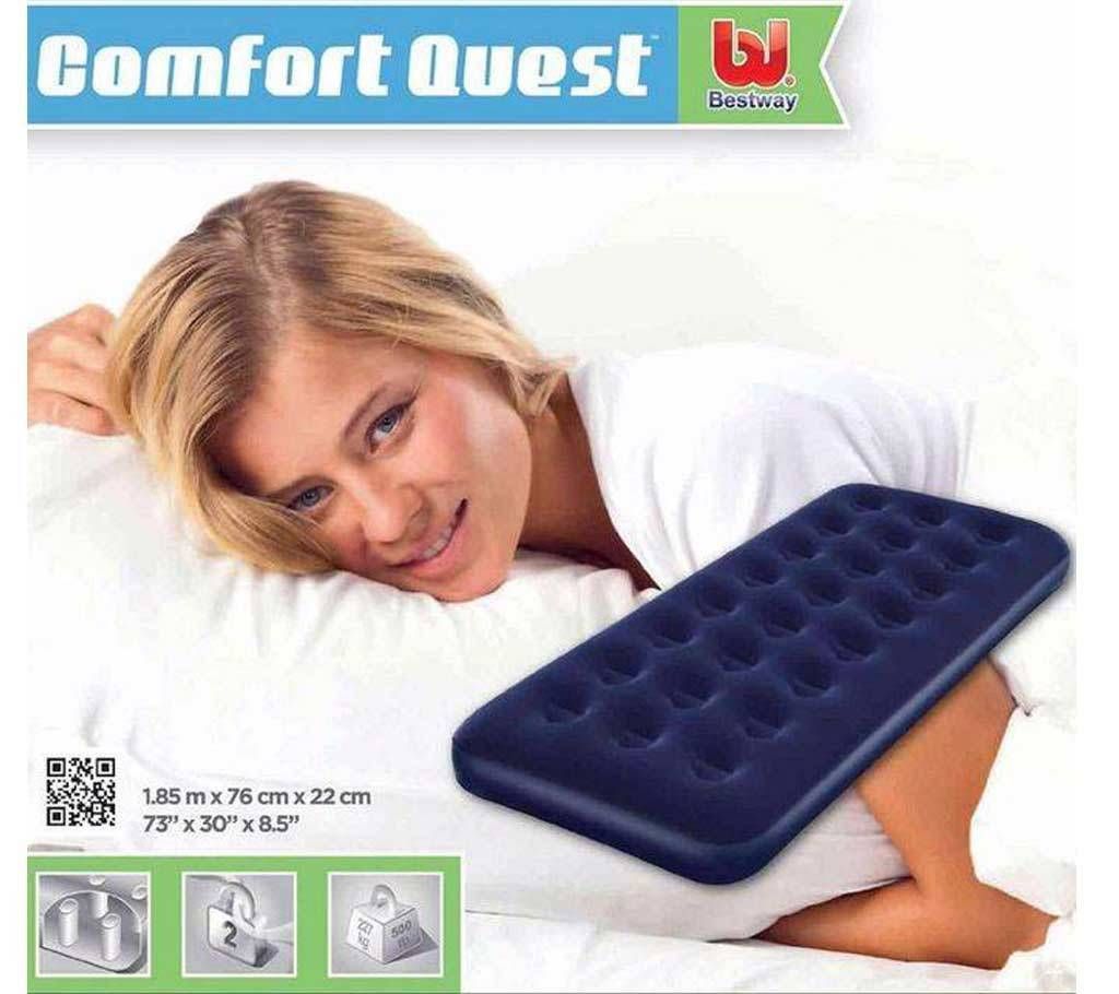 Inflatable Single Air Bed - Blue