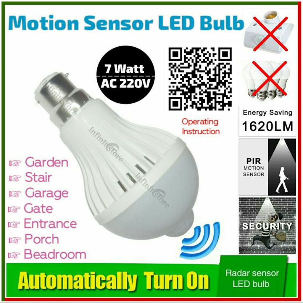 motion sensor LED bulb 