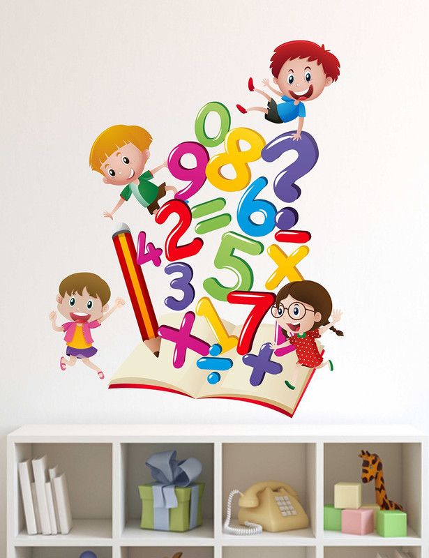 Zampyy 60 cm Numbers Self Adhesive Sticker  (Pack of 1)