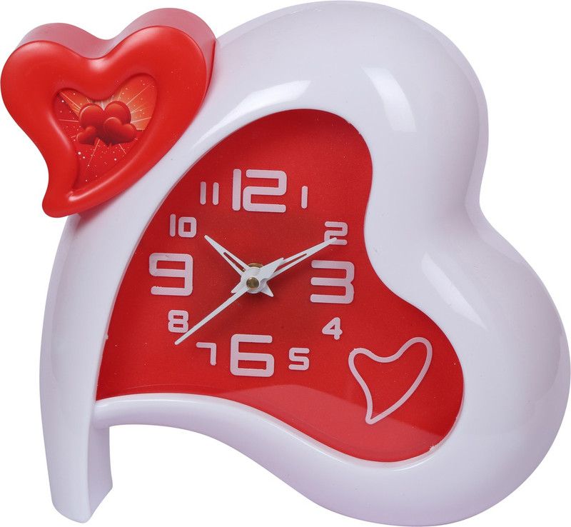 ALTRA QUARTZ Analog Red and white Clock