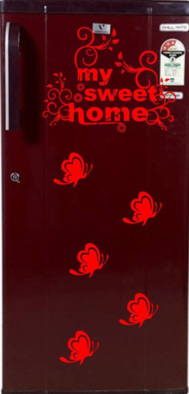 Madhuban Decor 61 cm Madhuban Decor Fridge Wall Sticker For Decoret your kitchen Self Adhesive Sticker  (Pack of 2)