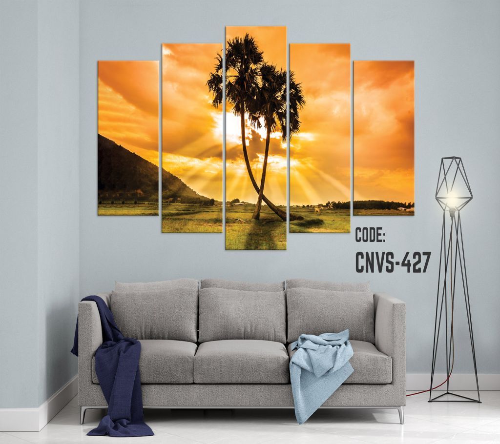 CNVS-427 Pair Tree Wall Canvas Art Prints 48 inch x 36 inch