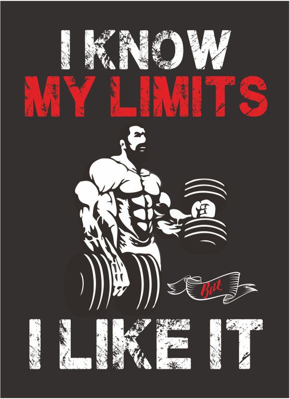 DECOR Production 121.92 cm Gym - Fitness - Bodybuilding - Office - Sports - Workout - Boxing - Inspirational - Motivational - Quotes - Wall Sticker_0248 Self Adhesive Sticker  (Pack of 1)