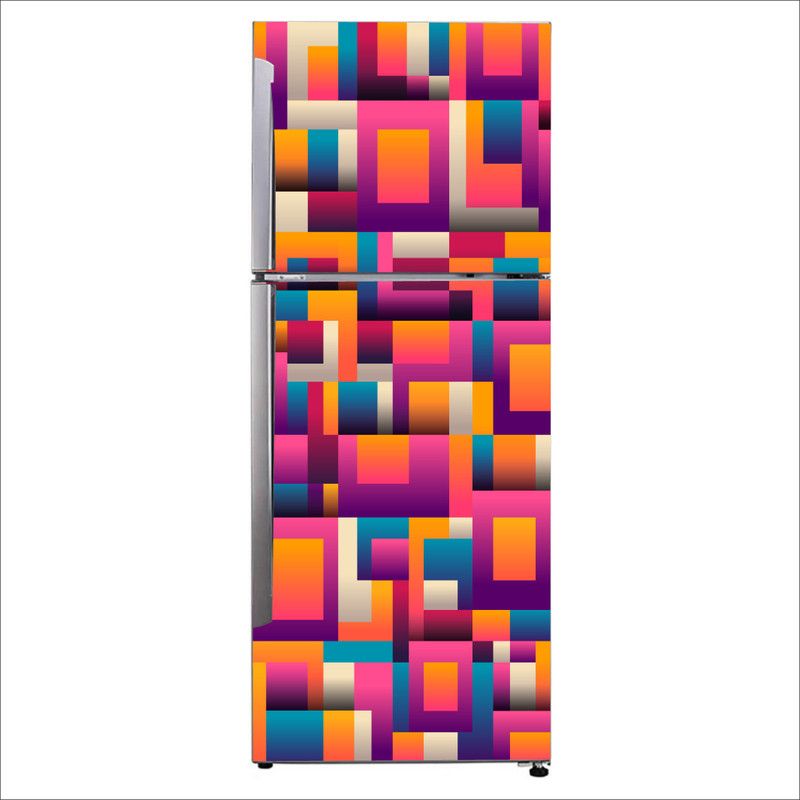 Psychedelic Collection 60 cm Decorative multicolor pattern shape art Self Adhesive Sticker  (Pack of 1)