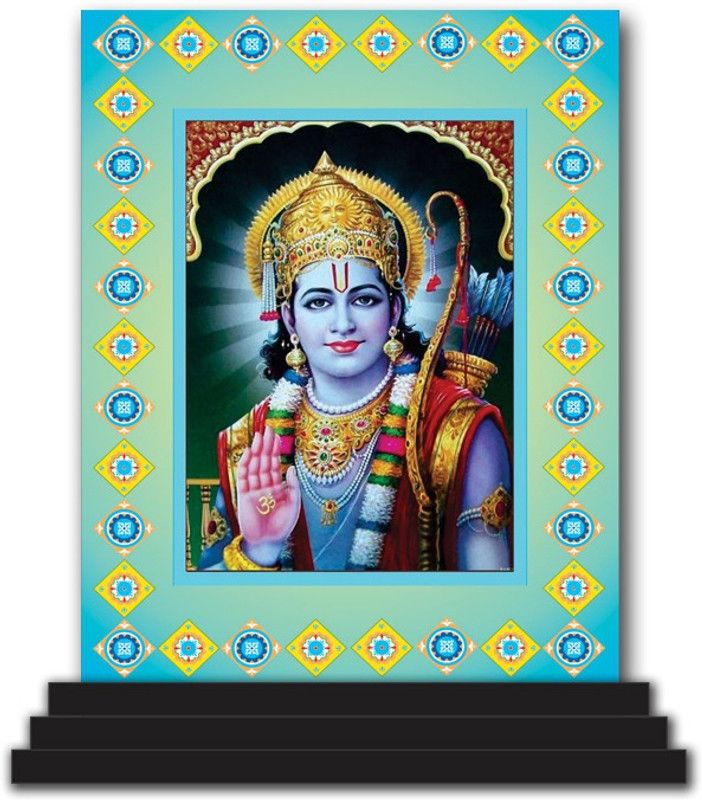Vprint Ram Ji Car Dashboard idols Figurine Showpiece Decorative Showpiece - 12 cm  (Wood, Multicolor)