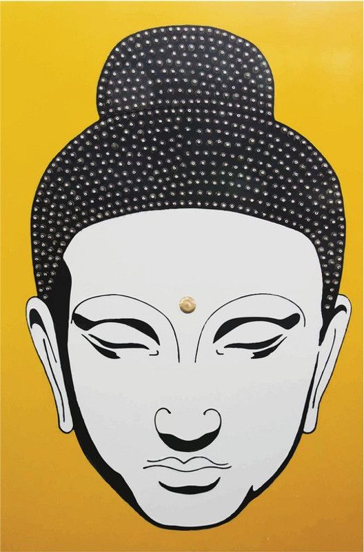 Lord Buddha Art Poster Paper Print  (18 inch X 12 inch)
