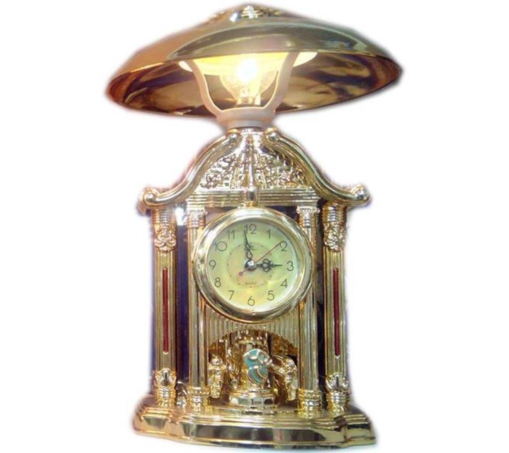Bedside Lamp Chiness Style Decoration With a Watch