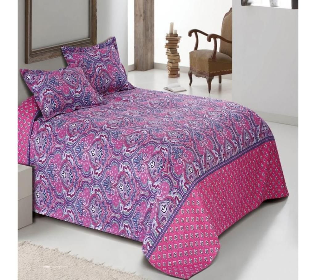 Jacquard Woven Double Size Bedcover - Pink by Ivoryniche