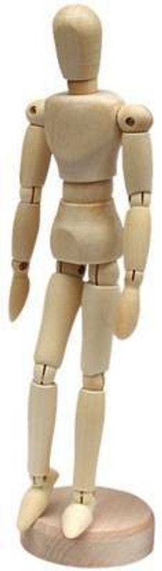 Funity 20 cm Flexible Wooden Male Manikin Showpiece (8 inch) Decorative Showpiece - 20 cm Decorative Showpiece - 20 cm  (Wood, Beige)