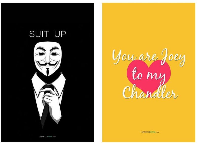 PosterHook TV Show Poster Set Of 2 Fine Art Print  (18 inch X 12 inch, Rolled)