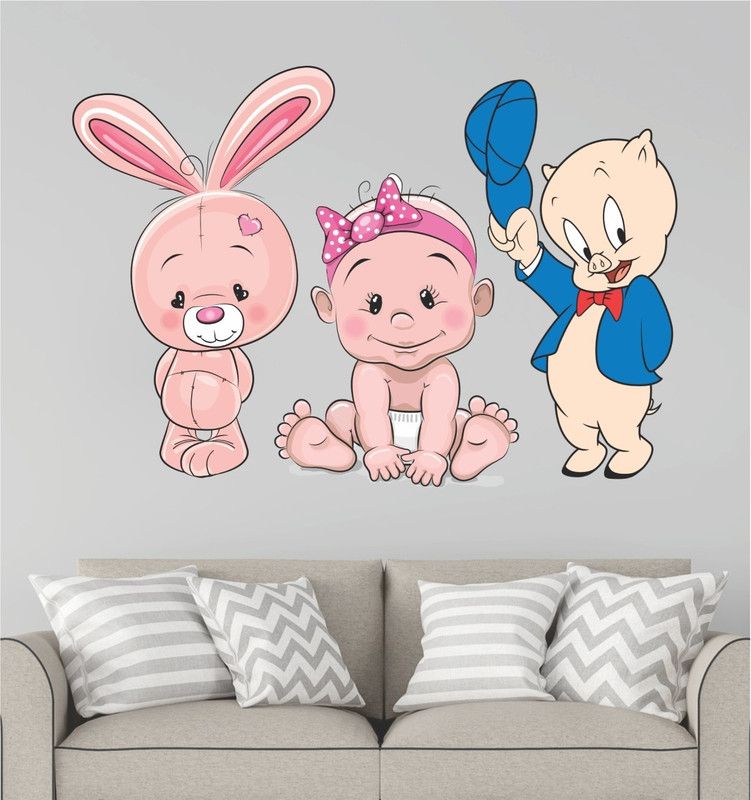 BALKRISHNA WALL STICKER 84 cm HD CUTE CARTOON Self Adhesive Sticker  (Pack of 1)