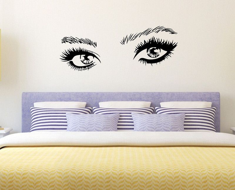 Zampyy 85 cm Eyes Wallsticker Self Adhesive Sticker  (Pack of 1)