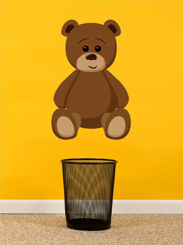 MADHUBAN DECOR 90 cm NEWE TEDDY Self Adhesive Sticker  (Pack of 1)
