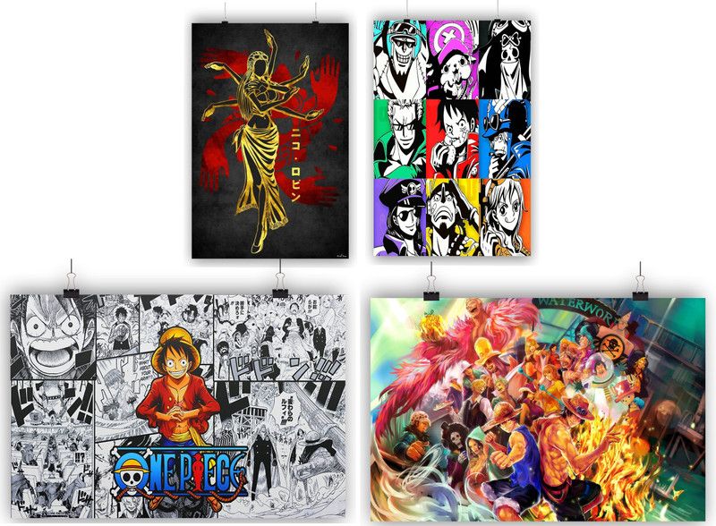 One piece combo poster 1653 Paper Print  (18 inch X 12 inch)