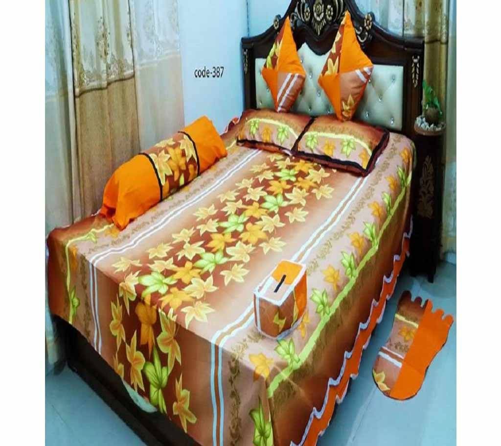 8 Piece Double Size Bed sheet   387