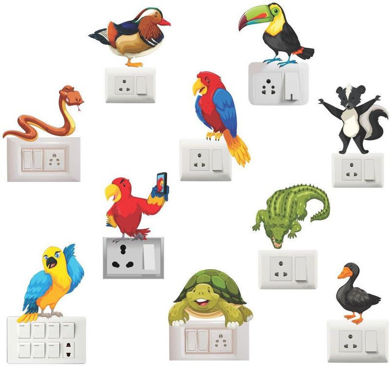 Decor hubb 25 cm Beautiful Fridge Sticker For Decor ( 61 x 160 cm ) Self Adhesive Sticker  (Pack of 1)