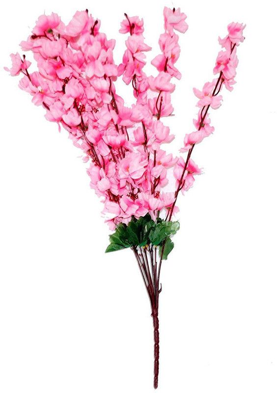 Everbuy light pink artificial orchid flowers Pink Orchids Artificial Flower  (23.2 inch, Pack of 1, Flower Bunch)