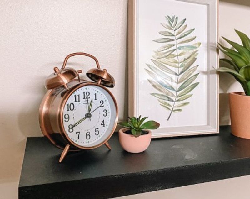 Black Camel Analog Copper Clock