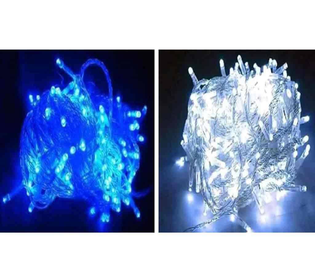 Fairy LED Light Combo-Blue And White-100 Piece  