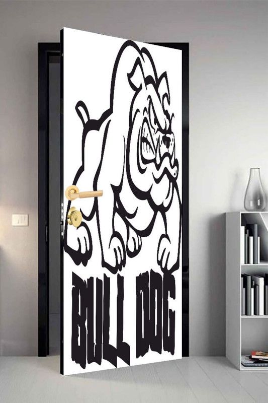 qth 213 cm Line Art Dor-1431 Design Door Sticker Self Adhesive Sticker  (Pack of 1)