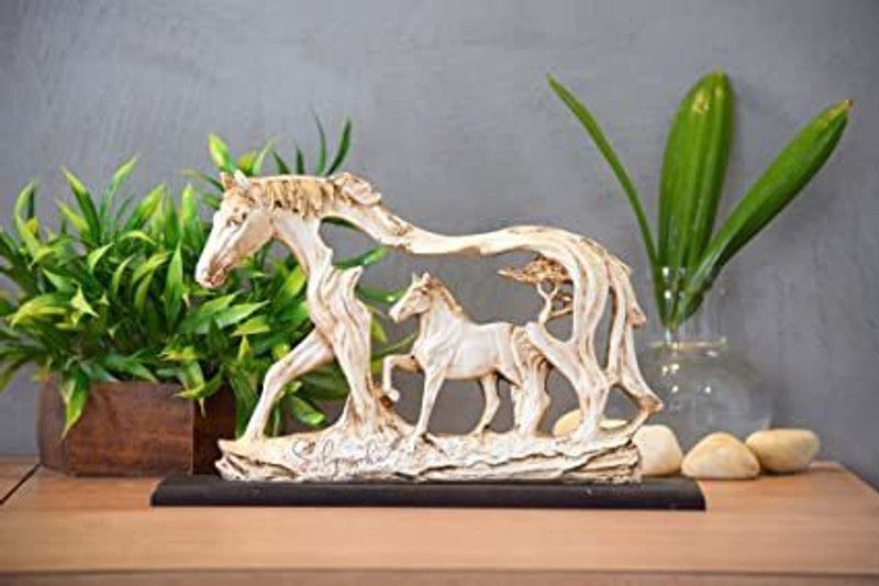 Vaani Arts Decorative Showpiece - 15 cm  (Polyresin, White)