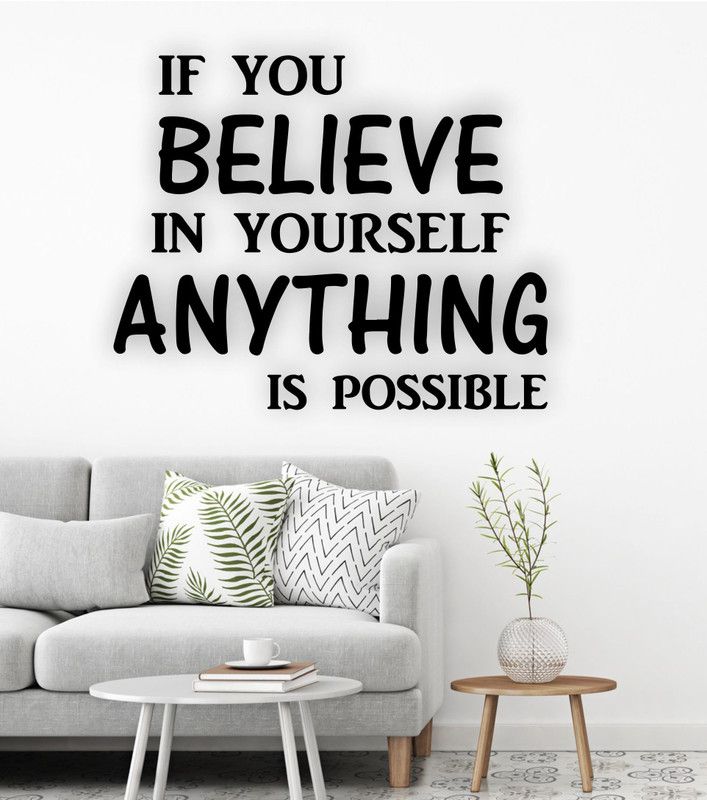 DECOR Production 60.96 cm "Quotes" Decoration Wall Sticker (24 inch x 36 inch) Self Adhesive Sticker  (Pack of 1)
