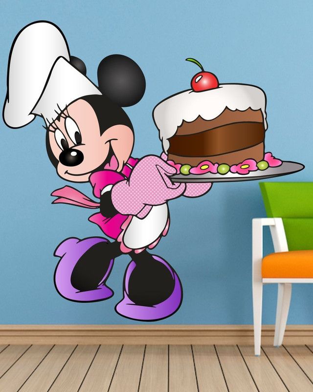 BALKRISHNA WALL STICKER 62 cm birthdat mickey mouse Self Adhesive Sticker  (Pack of 1)