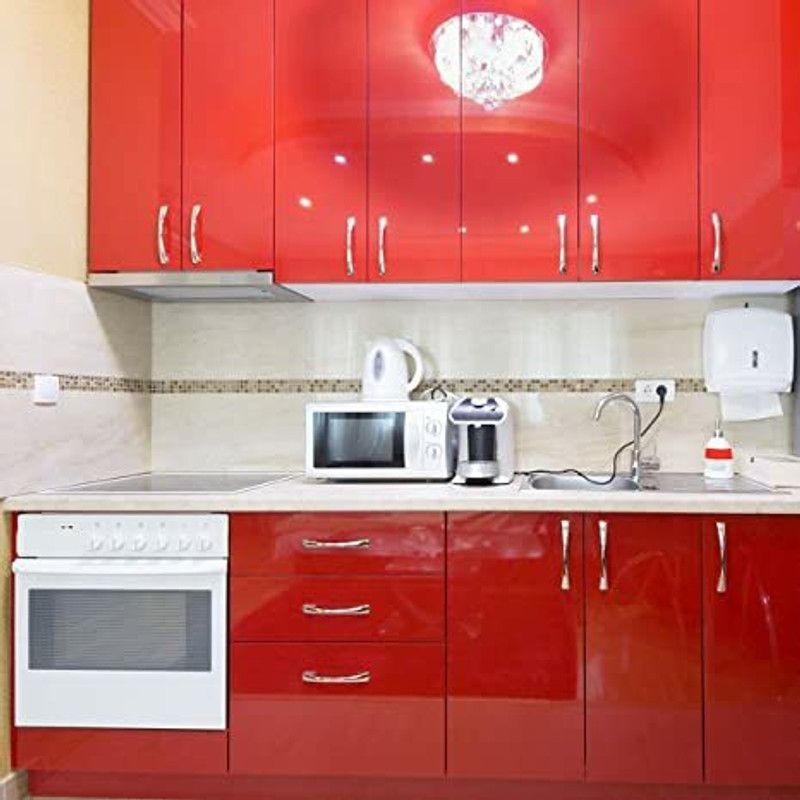 FEELPZONE Abstract Red Wallpaper  (127 cm x 38 cm)
