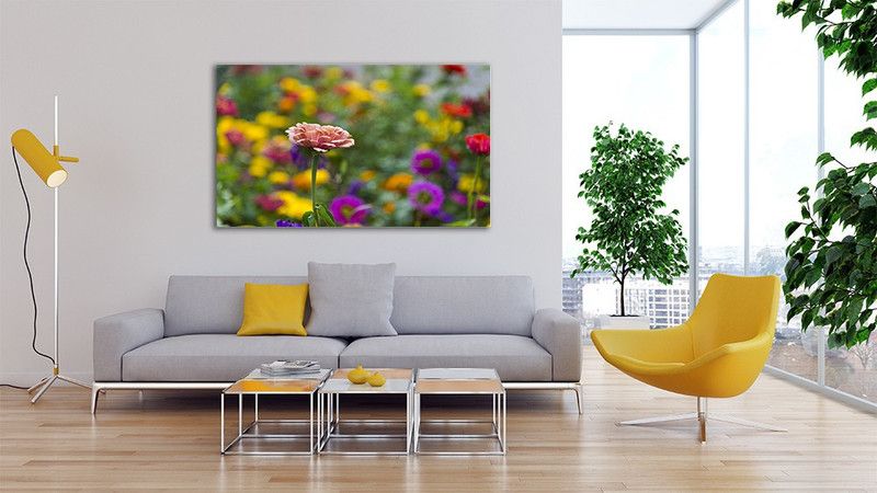 Wallpaper Mart 60.96 cm Flower Sticker for Room Bedroom Home office Wall Decor (Size 24x36 Inch)s10 Removable Sticker  (Pack of 1)
