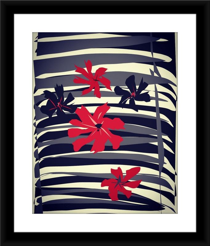Jasmine Flowers Framed Wall Art Canvas Artwork Home & Office Décor Digital Reprint 29 inch x 25 inch Painting