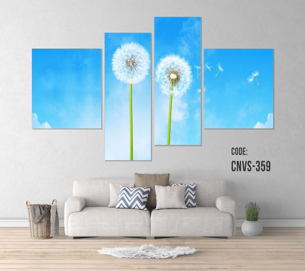 CNVS-359 Dandelion Flower Wall Canvas Art Prints 72 inch x 36 inch