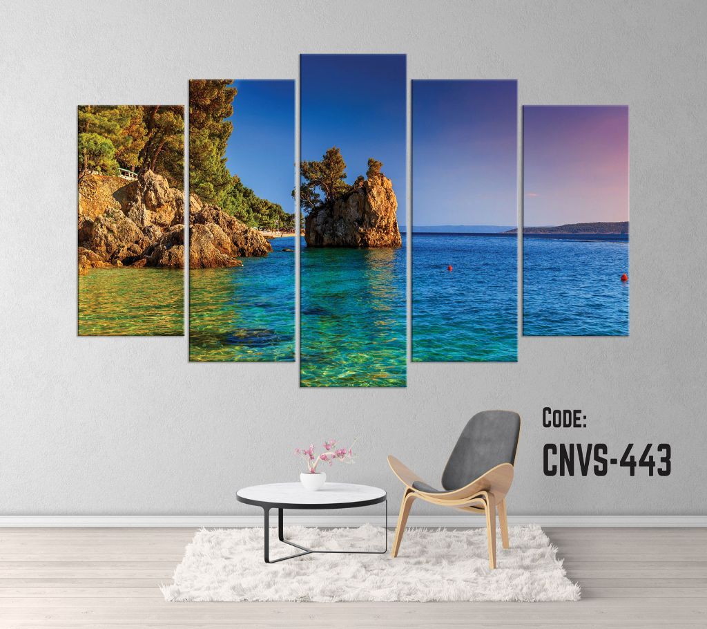 CNVS-443 Sea Mountain Wall Canvas Art Prints 48 inch x 24 inch