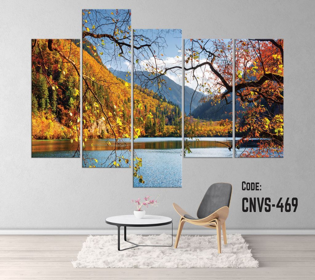 CNVS-469 Mountain with Lake Wall Canvas Art Prints 78 inch x 48 inch