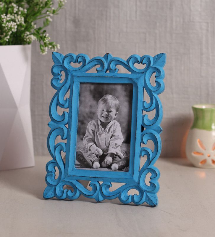 YATHA Wood Personalized, Customized Gift Best Friends Reel Photo Collage gift for Friends, BFF with Frame, Birthday Gift,Anniversary Gift Table  (Blue, 1 Photo(s), 15x10x1)